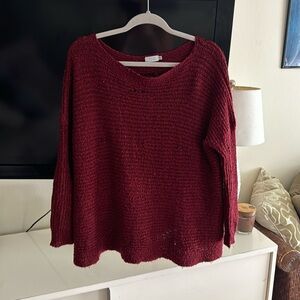 Maroon comfy sweater